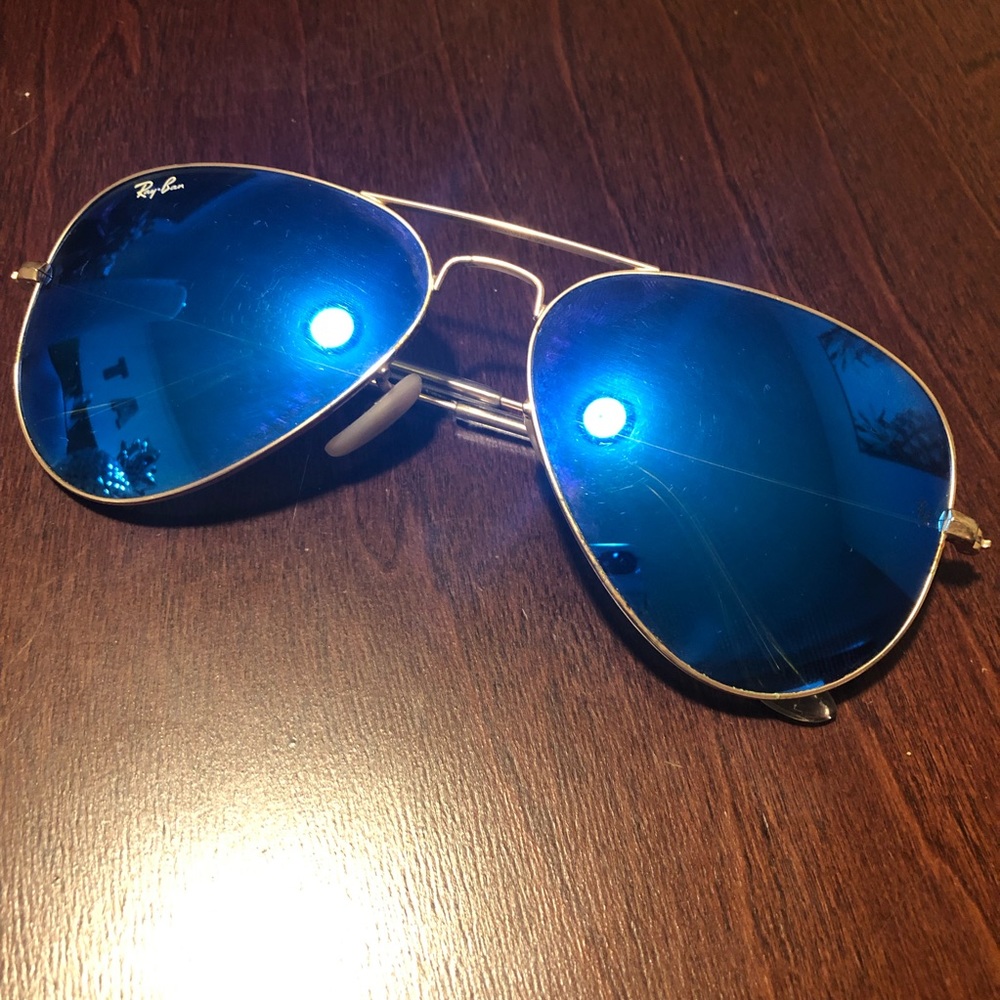 Ray Ban Reflective Blue Sunglasses